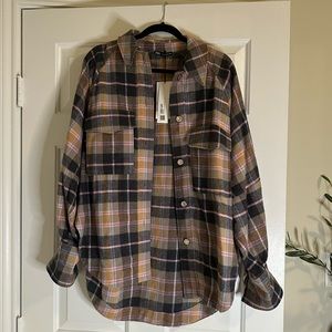 NWT Zara Oversized Flannel